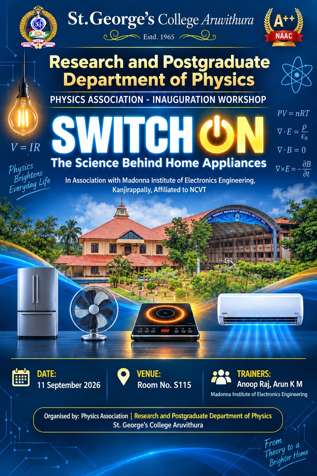 SWITCH ON: Association Inauguration workshop - Department of Physics
